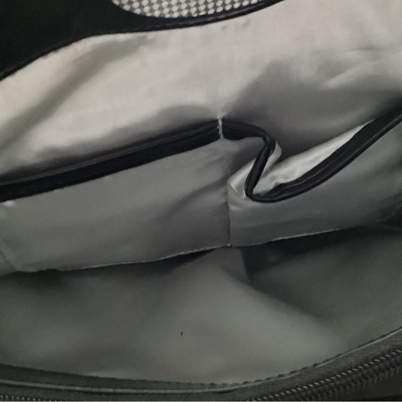 VT Luxe Crushed Velvet Fo Faux Fur Satchel Pockets - Picture 6 of 6